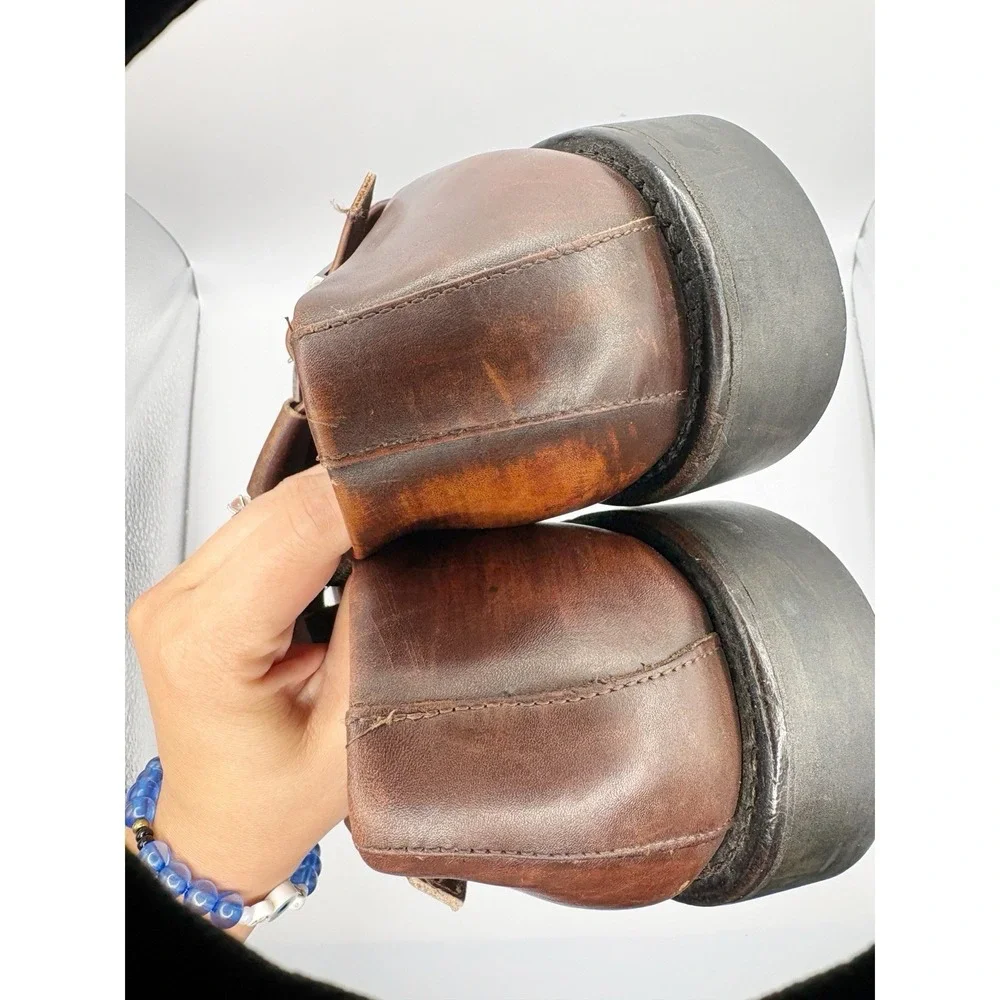 Bally Genuine Leather Brown Fisherman Sandals Mens 11
